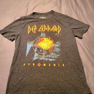 Vintage 80s Def Leppard Pyromania Stonewashed Tee Shirt Large